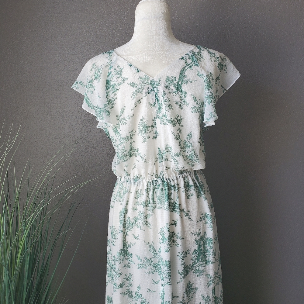 H&M, Size 8, White/green - Picture 3 of 3